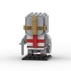 MOC Building Blocks Crusader Knight Minifigure Educational Assembly Creative 3D Figurine Decoration Gift