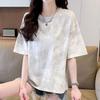Navava NT2474 Loose FiT PainTing Round Neck T shirT