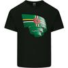 Curled Dominica Flag Dominican Day Football Mens Light Cotton T-Shirt Unisex T-Shirt