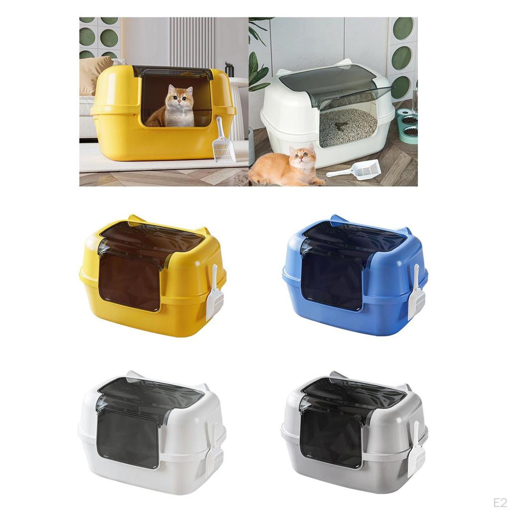 Cat Litter Box with Enclosure And Spade for Home Apartment