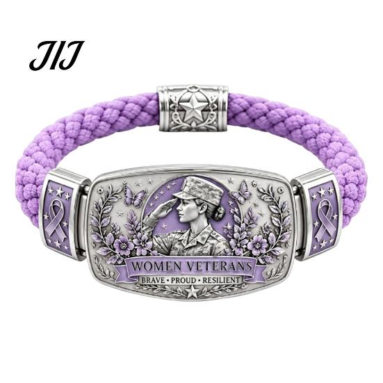 Leichtes Blumen-Armband Walk in Faith Geflochtenes Armband für Damen, Friedensvogel Geschenk Ehefrau Mutter Emaille-Armband, Inspirierendes Christliches Religiöses
