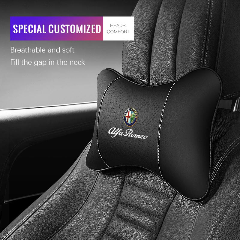 Autokopfstütze/Lendenwirbelstütze Autonackenkissen Taillenkissen Für Alfa Romeo Giulia Stelvio Giulietta 156 159 147 Mito Tonale BreraTM6