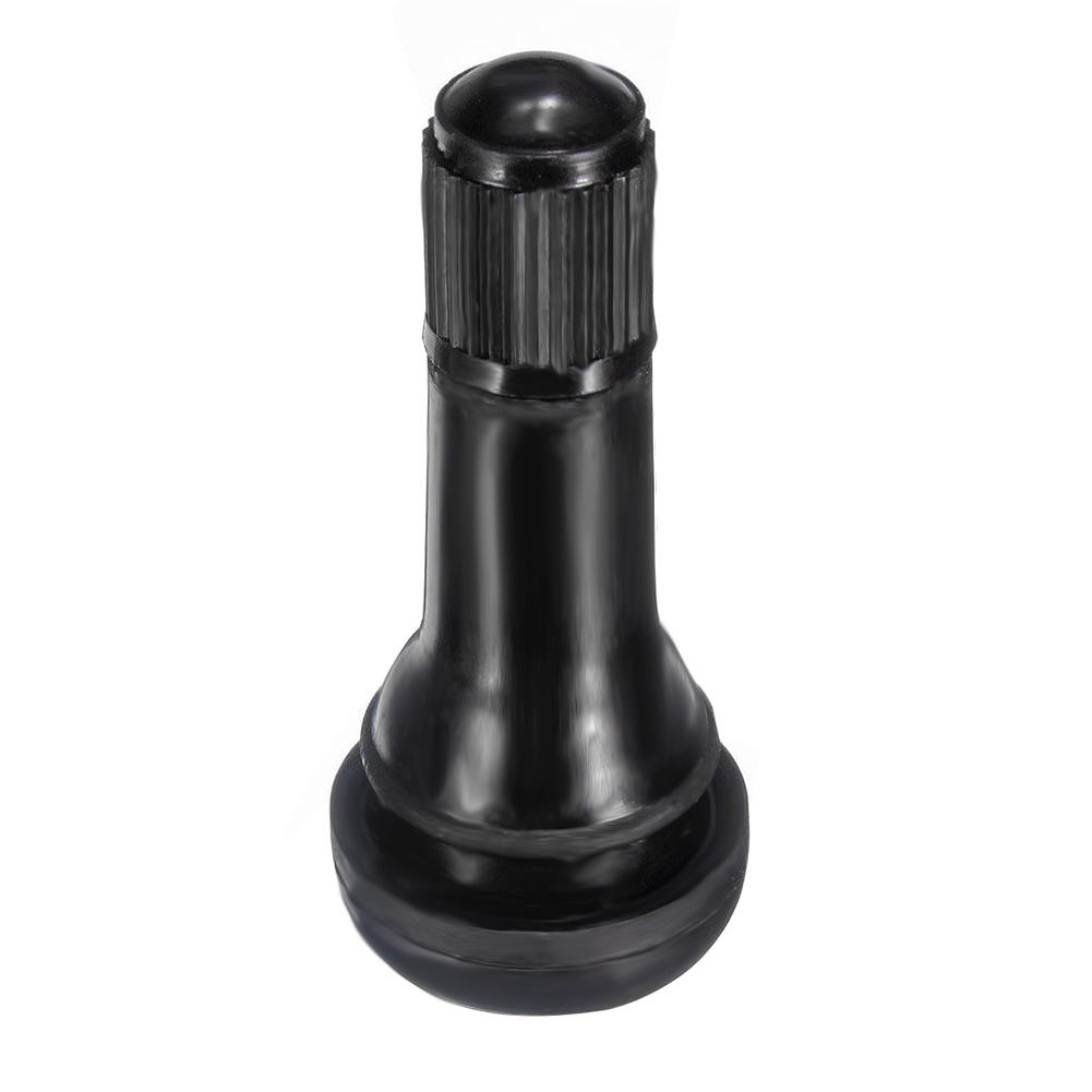 10-50PCS TR413 Snap In Tire Valve Stems Black Tubeless Rubber Tire Valve Cap Valve Tool Wheel Replacement With Dust Cap
