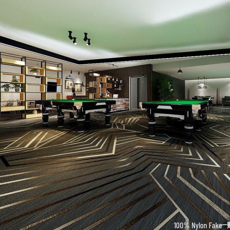 Billiard & Table Tennis Room Carpet - Full Coverage, Wear-Resistant, Flame Retardant, Soundproof