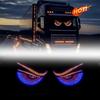 Car Devil's Eye, Car Lights, Car Sedans, SUVs, Rear Windows, Car Stickers, LED Dynamic Display Screen Decoration Accessories