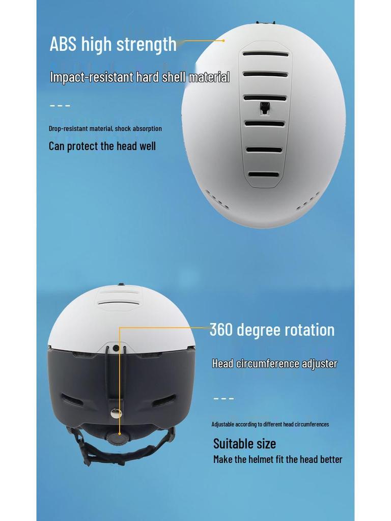 Ultra-Light Protective Ski Helmet for Men and Women – Professional Snowboard Style