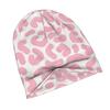 ZLIENSZUS Pink Leopard Print Adult Beanie Hat - Modern Streetwear with Leopard, Suitable for &, Casual Outfits, Parties, Casual Attire - Stylish Fashi