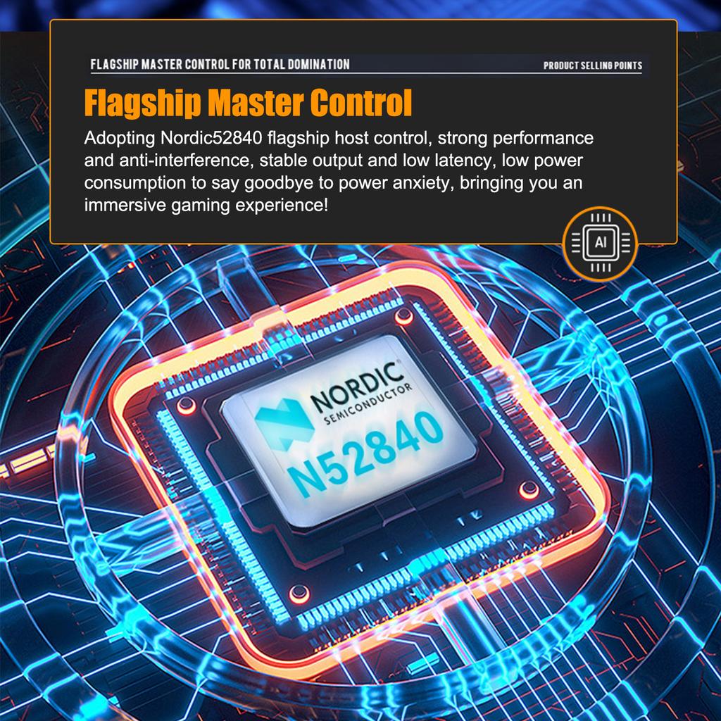 Darmoshark M3S Pro Wireless BT5.2 2.4G Wired Tri Mode Rechargeable Gaming Mouse 26000DPI Adjustable 650IPS 50G Optical