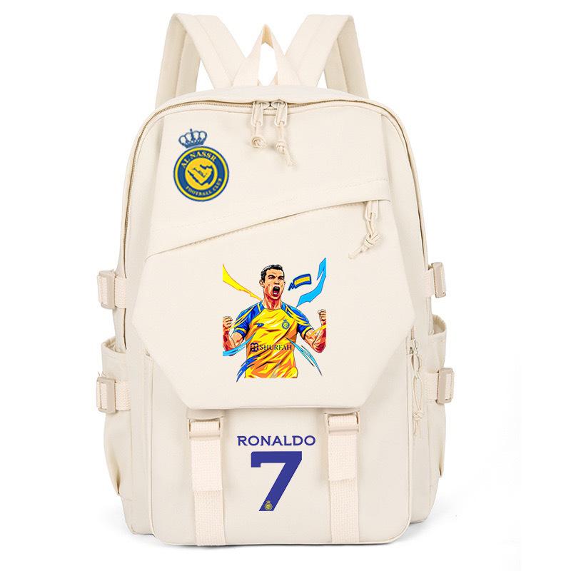 Football Player C Luo Peripheral Printing Trend Schoolbag Junior High School High School Students Large Capacity Spine Backpack