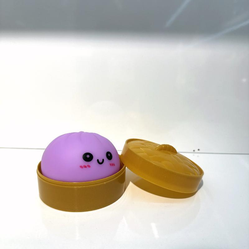 Creative Cute Dumpling Led Night Light Pressable Stress Relief Toy, Children'S Bedroom Bedside Lamp Gift