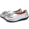 2025Soft Genuine Leather Flat Shoes Women Flats with Flowers Ladies Shoes Women Designers Loafers Slip On Ballerina