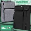 Zeichenbeutel 4K/8K Wasserdicht Nylon Organizer Skizzen Malbrett Tasche Handzeichnung Tasche Tragbarer Rucksack Bilder Kunstbedarf
