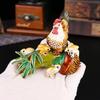 New Diamond-encrusted Bird Rooster Jewelry Box Magnetic Flip Dust-proof Jewelry Box Jewelry Storage Box Jewelry Storage Box