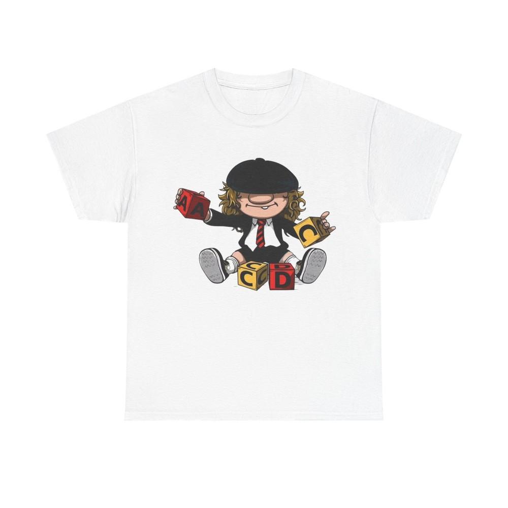 Acdc Tshirt Cartoon Graphic Metal Merch Concert tour Unisex Heavy Cotton Tee Unisex T-Shirt XXXL