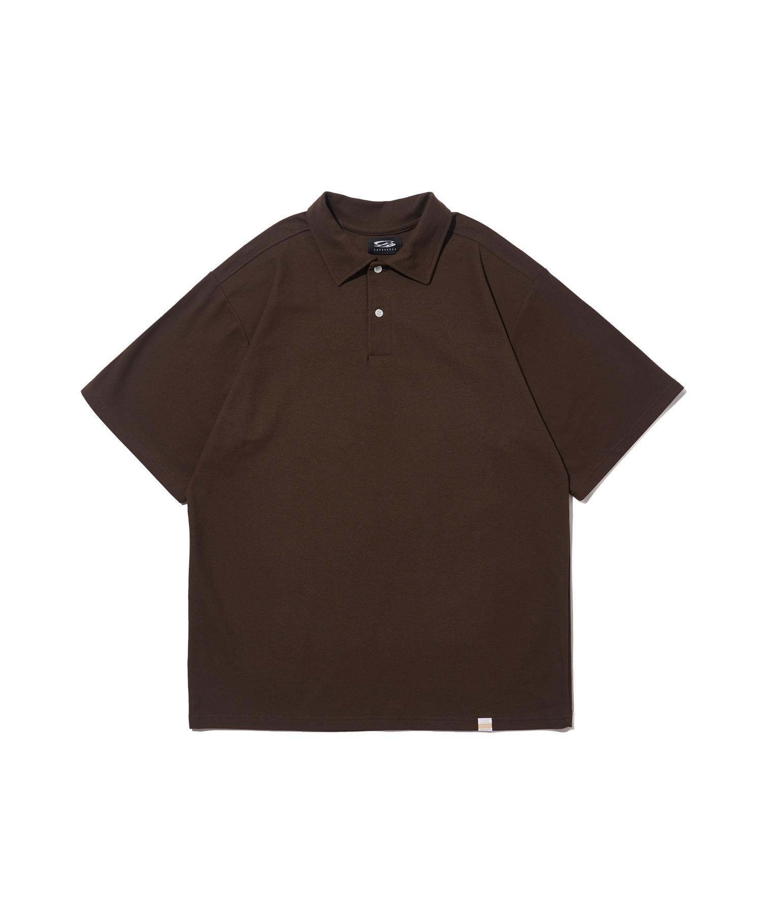 Cargo Bros Sorona Basic Collared Short Sleeve T-Shirt (Brown) Free
