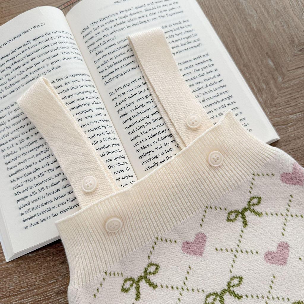 Heart & Bow Knitted Romper and Jacket Set for Baby Girls - Perfect for Spring & Autumn, Full Moon, and 100-Day Celebrations.