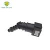 Car Fuel Line Coupler Hose 7.89mm/ID6 45° Plastic Pipe Coupler Quick Disconnect Release Connector Rubber Nylon Hose Accessories