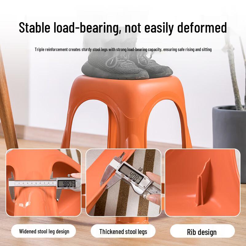 CHAHUA Stackable Thickened Plastic Stool