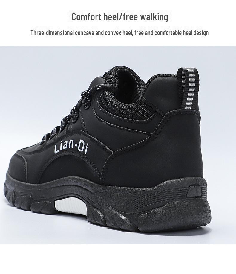 2025 Spring Men's Casual Outdoor Work & Hiking Shoes - Large Size British Style All-Match Daddy Shoes