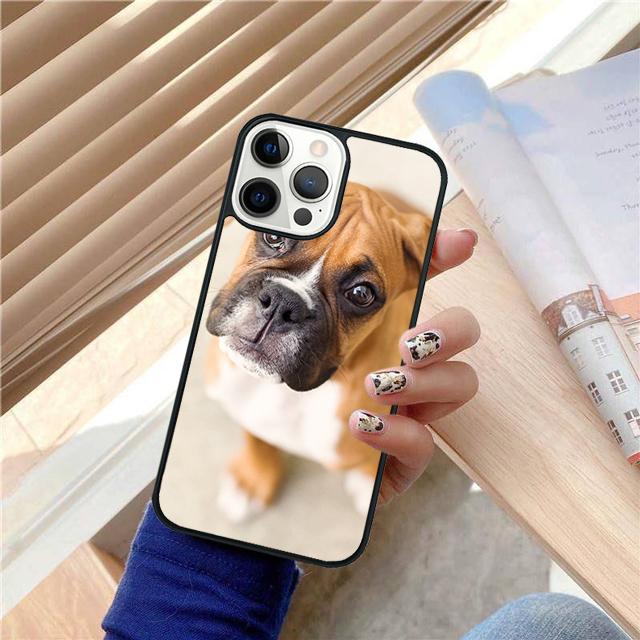 Cute Boxer Dog Puppy TPU Coque Shell For iPhone 17 Air 15 16 14 13 12 Pro Max 11 Pro Max Plus Phone Case Cover