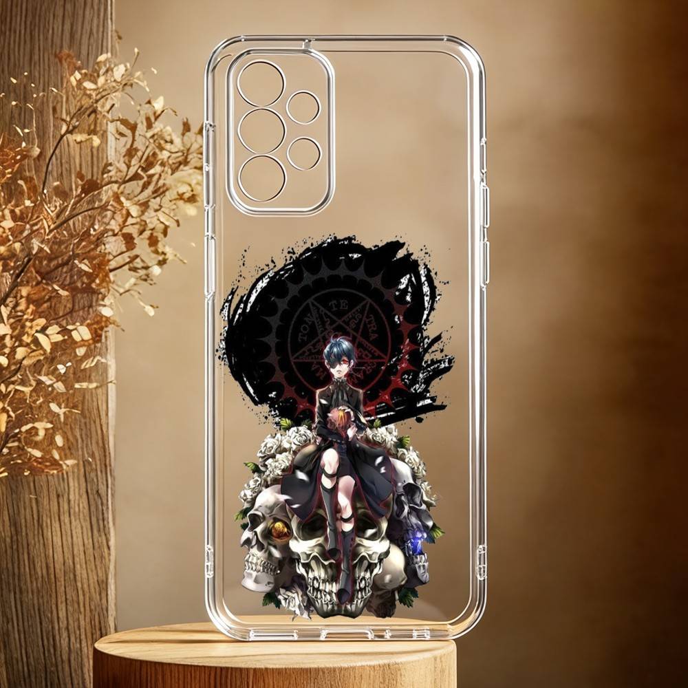 

Black Anime B-ButlerS Phone Case For Samsung Galaxy A71,A70,A52,A51,A40,A30 Transparent Cover Samsung a714g