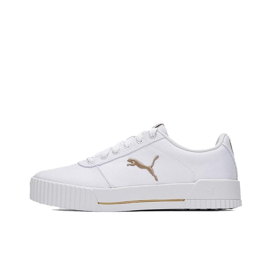 Puma Carina Low Top Sneakers Women Sneakers White Platinum 373997-12