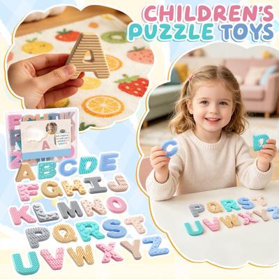 Magnetic Sensory Alphabet Letters Educational Toy for Early Learning and Cognitive Development with Textured Surfaces and Safe Materials