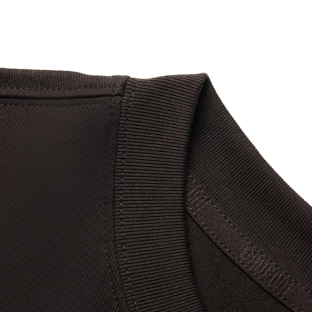 Li-Ning Basketball Series Printed Letter Round Neck Comfortable Breathable Versatile Loose Short Sleeve T-Shirt Men Tops Black Chocolate AHSV061-4