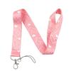 Keyring Accessories Minimalist Style Heart Credential Holder Heart Pink Key Lanyards Protective Case Students Supplies