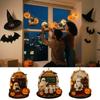 Halloween Tree Decorations Ghost Classroom 2D Acrylic Tree Pendants Cute Home Decor for Wall Bedroom Haunted House Door Office