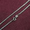 Made In Italy Silver 925 Pipe Rope Chain Necklace for Men SA 1mm 50cm [Silver One] [Silver, Ultra-thin, Long]