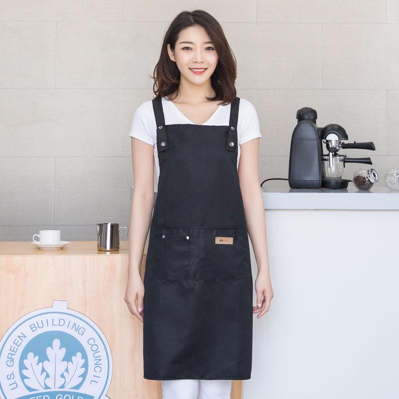 Unisex Logo Apron for Nail Art & Coffee Shop