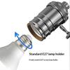 E27 Aluminum Alloy Diy Lamp Base With Switch Vintage Screw Socket Antique Lamp Holder Fixture