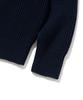 KNITTED Heavy Waffle Round Knit Navy