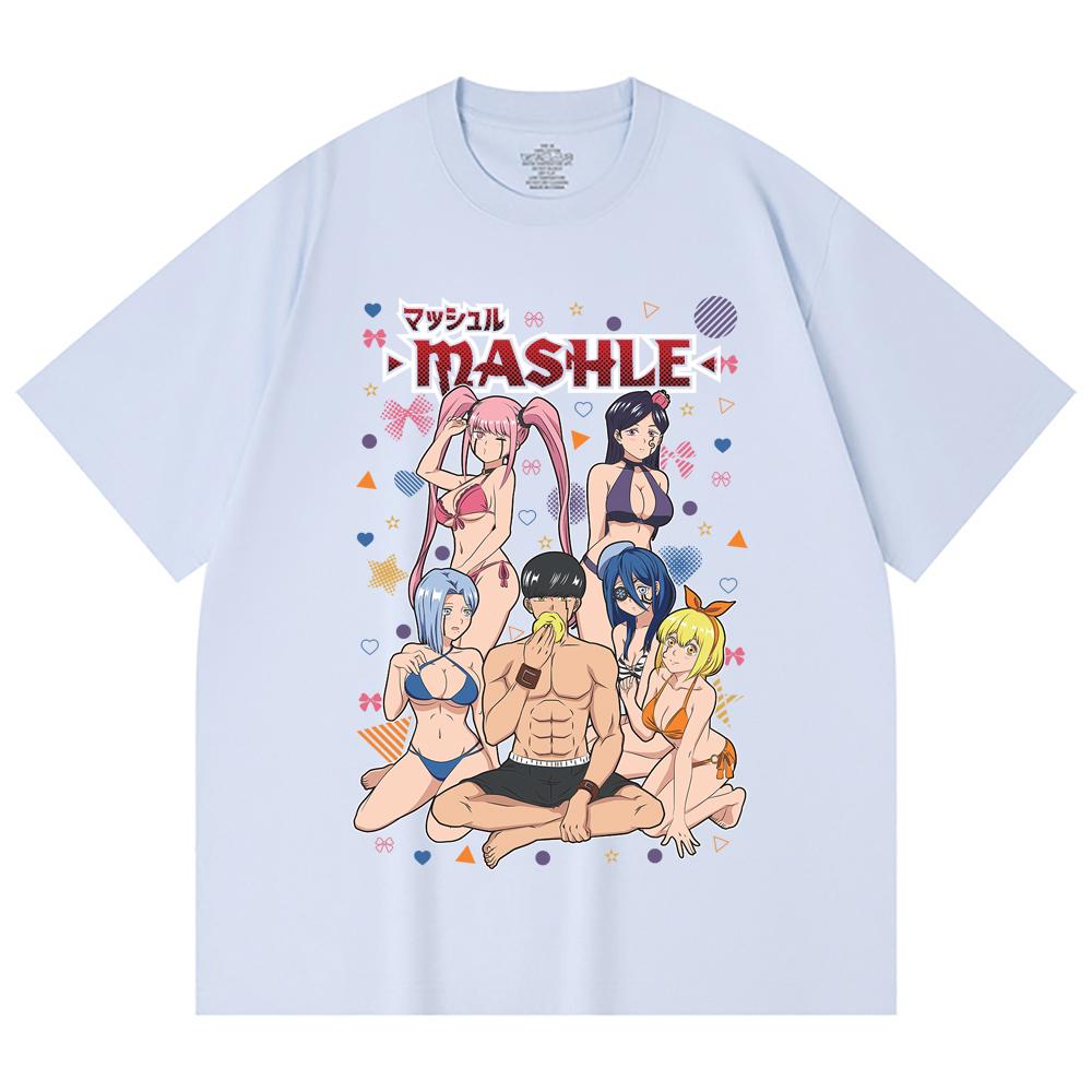 230 Gsm 100% Cotton Mashle V5 Waifu Print Unisex Heavy Cotton T Shirt