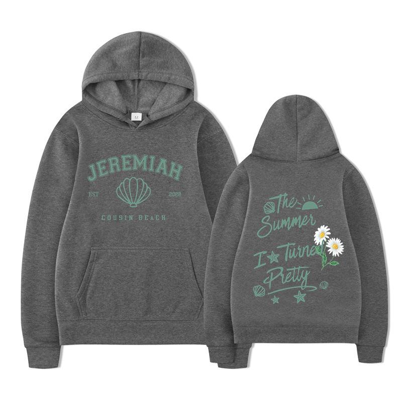 Cousins Beach The Summer I Turned Pretty Beach Print Unisex Streetwear Hip Hop Style Autumn Winter Fashion Tops Clothes