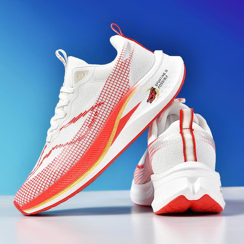 Chitu 7pro Year of the Dragon Fluorescent Sports Shoes Carbon Board Real Explosion Soft Bottom Breathable Running Men's Shoes High School Entrance Exa