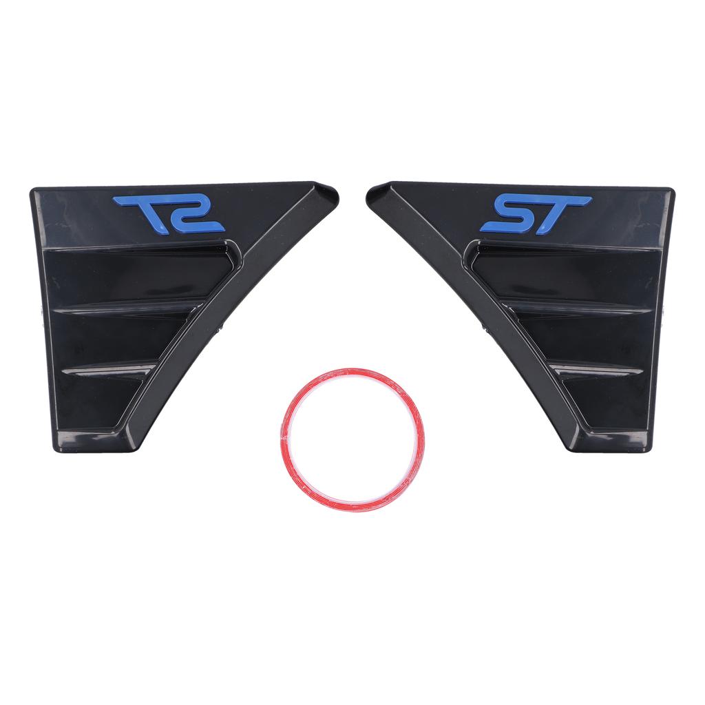 Pair of Rear Window Quarter Louver Cover for ST Style Side Vent Fit for Ford Focus MK 2