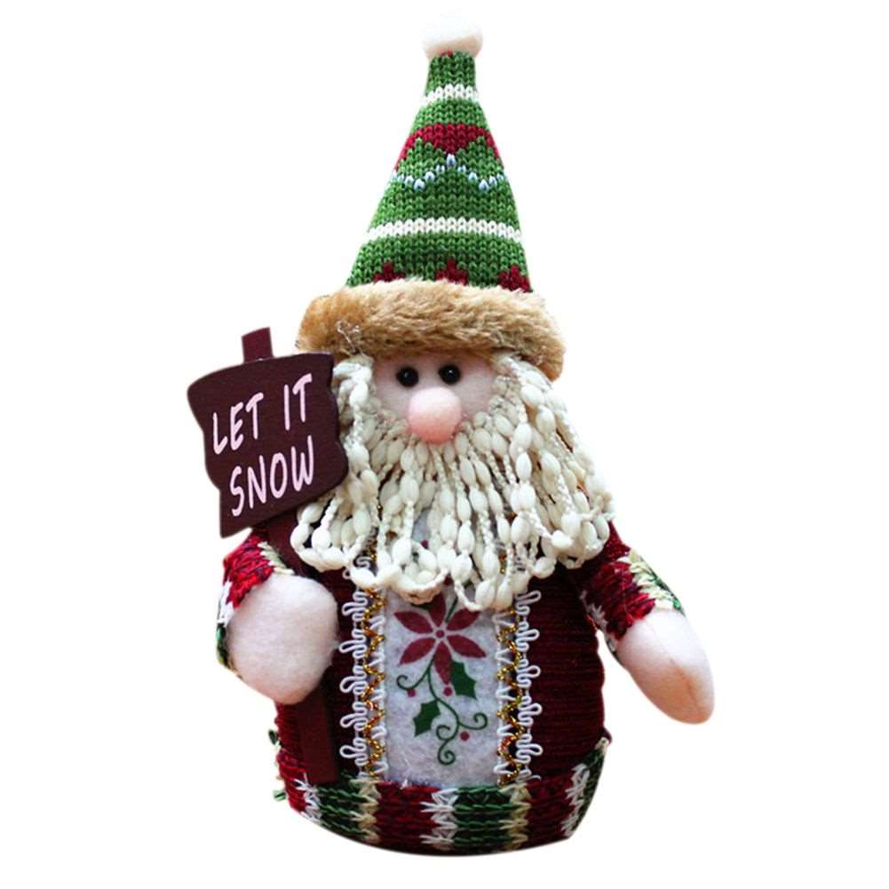 Snowman Doll Merry Chirstmas Decor For Home Table  Elk Doll Christmas Ornaments Santa Claus Navidad Gift Happy New Year