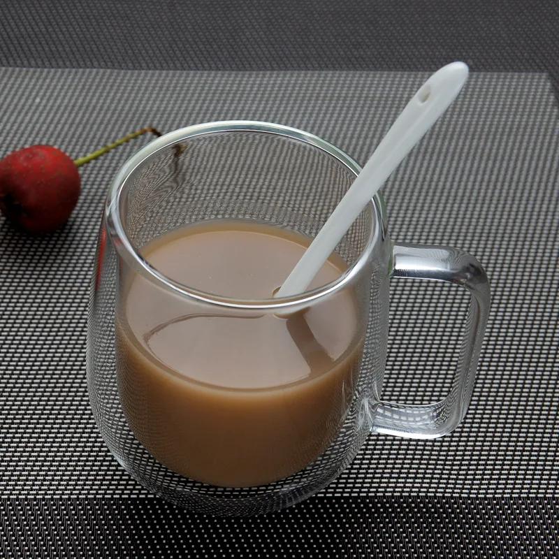 350ml Heat-Resistant Double Wall Glass Mug Beer Coffee Cup Set Espresso Glass Mugs Hot Milk Cup Glassware Tumbler Cups Drinkware