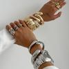 European and American Cross-Border Irregular Water Drop Alloy Bracelet Set