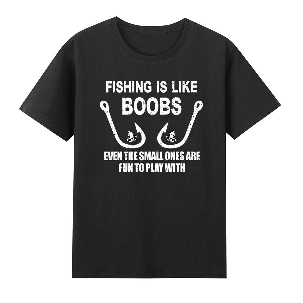 Fishing Is Like Boobs Funny Fishing Fisherunisex Tshirt S