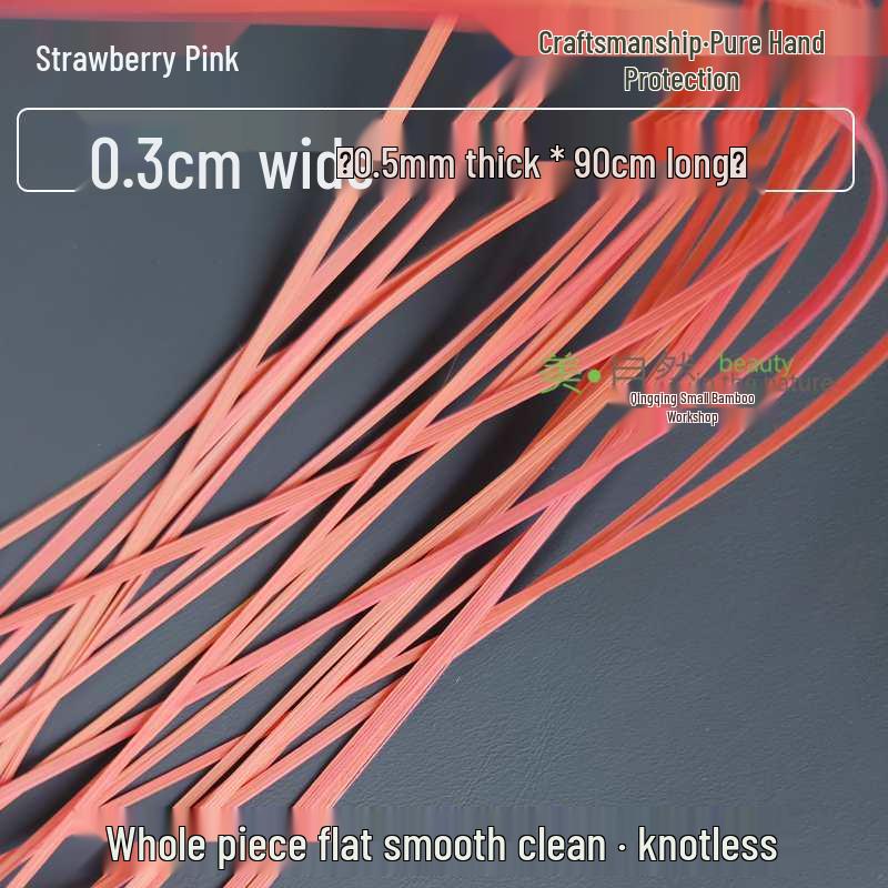 Dyed Bamboo Strips for Weaving and Art Projects