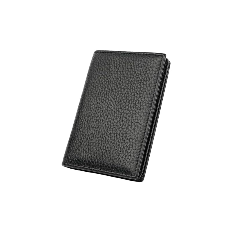 [VIPITH] Men's Business Card Holder, Genuine Leather, Large Capacity, Stylish, Slim, Wide Type, Easy Access, Business Card Case, Perfect Gift for Job