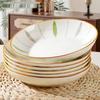 Underglaze Ceramic Dinnerware Set: 6 Plates & Bowls - New Style for Fruit, Rice & More