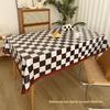 Retro Waterproof Oilproof Heatproof Tablecloth - Wash-Free Rectangular Fabric for Desks & Coffee Tables