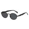 British Retro Oval Metal Sunglasses Uv Protection Classic Street Photography Trend Sun Eye