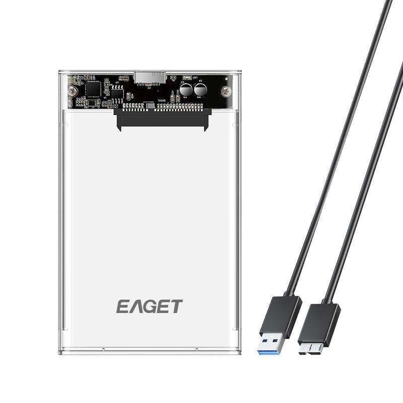 EAGET Carcasă Externă pentru Hard Disk de 2,5'' USB 3.0 la SATA III Carcasă pentru Hard Disk pentru HDD SATA SSD de 2,5 Inci Suport Max 6TB UASP