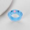 Bague d'étudiant de dessin animé pour fille, bague élégante pour dame, bague de Couple, anneau de cochon en acrylique coloré