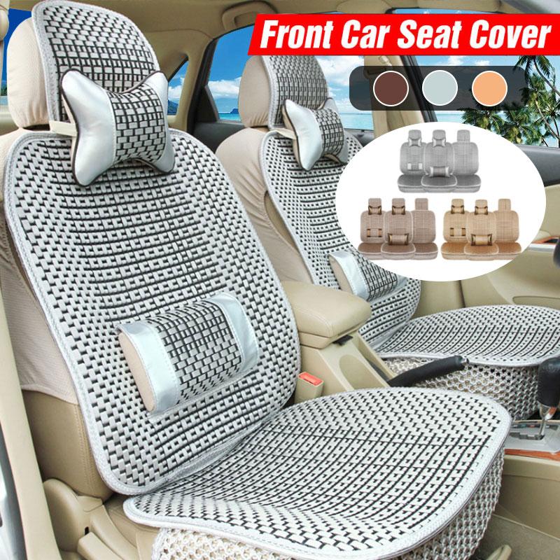 1pc Universal Breathable Comfortable Wood Fiber Car Front Seat Cover With Neck Pillow And Lumbar Auto Cushion For Summer At Affordable S Free Real Reviews Photos Joom Wood Fiber Car Front Seat Cover, Lumbar Car Seat Covers
